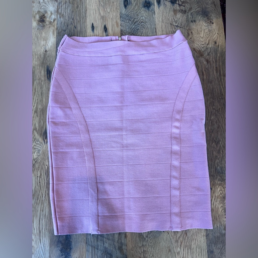 New Look Pink Bandage Pencil Skirt